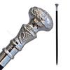 Wooden Walking Stick Cane Victorian Knob Wooden Cane Brass Handle Victorian Style Solid Vintage Head Walking