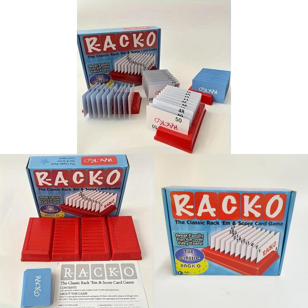 Klassiek Rack familiespel met geheugen en interactief plezier voor binnen.