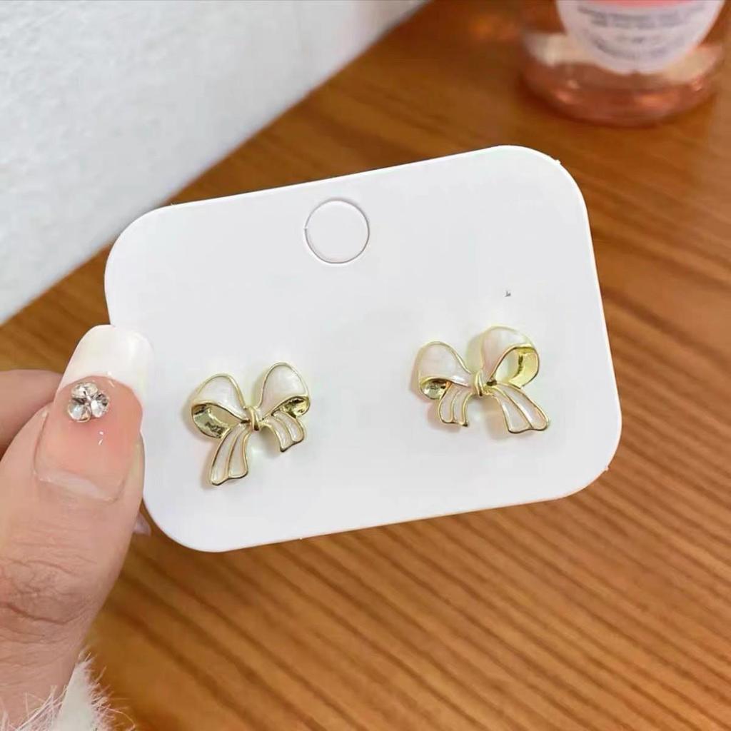 Geometric Green Retro Korean Square Earrings for Women