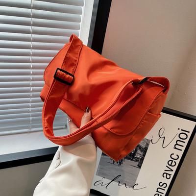 Canvas Crossbody Bags Youth Fashion Casual Large Capacity Ladies Shoulder Bag  Solid Color Women Travel Messenger Bags