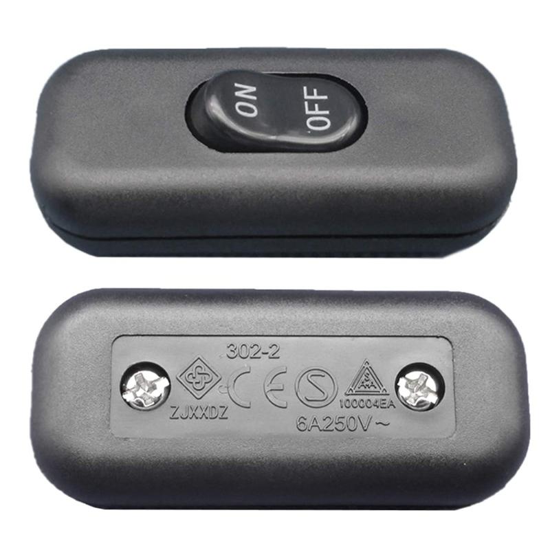 2Pcs Inline Cord Switches Lamp Control Appliance Switches Replacement Control Lamp Switches for Lamp, Small Devices