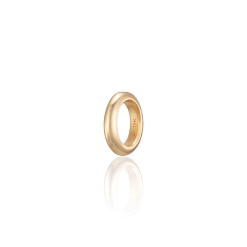 

LUNNE 14k Slim Volume Round Rondelle Pendant S (14K Gold) #LFP08 gold