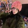 Playful Brain Pullover Cap Creative Funny Brain Beanie Windproof Knitted Brain Hat  Cycling