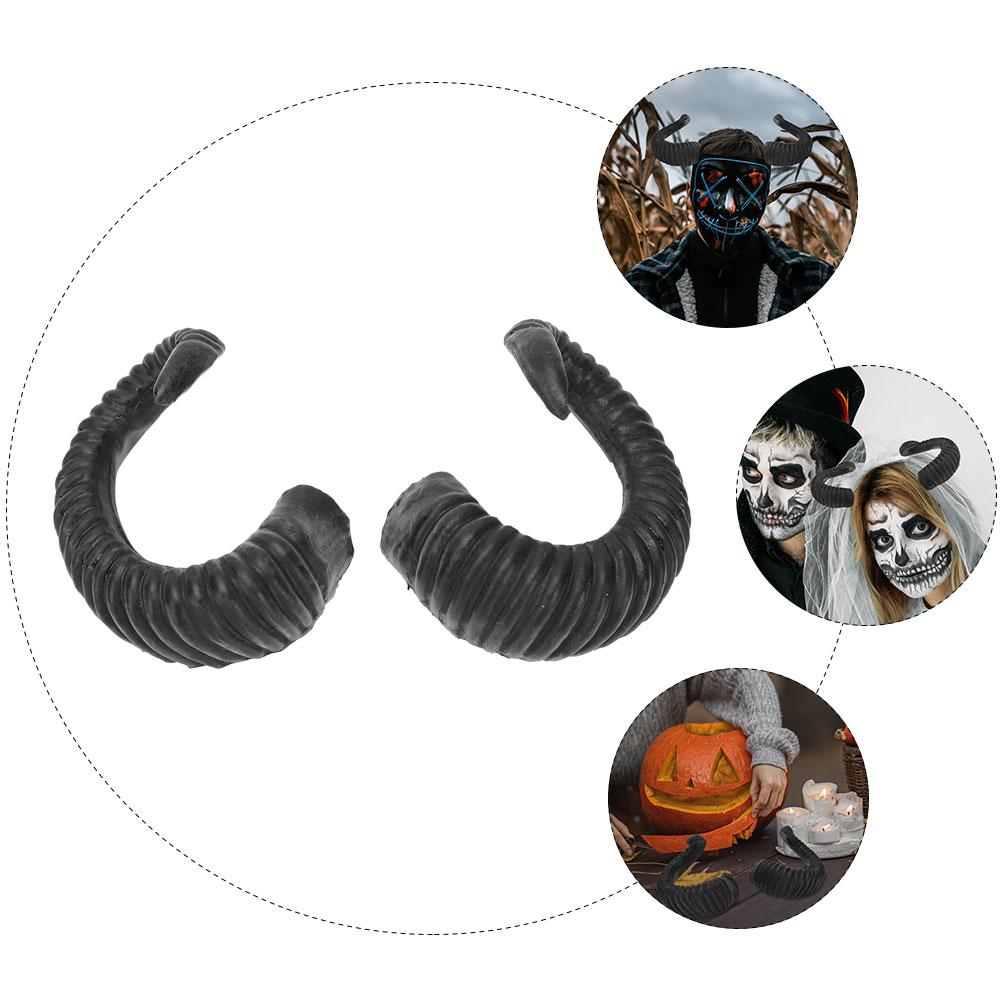 Horns Headband Diy Headdress Party Supplies Hair Decors Cosplay Festive Accessories Halloween Goat Horns Props For