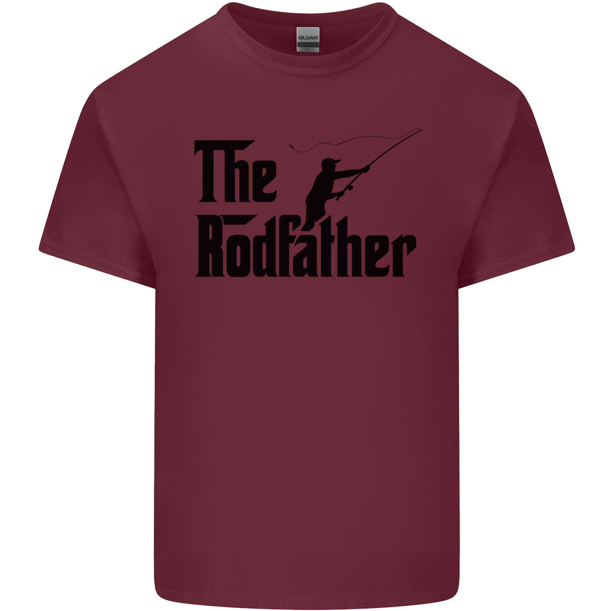 The Rodfather Funny Fishing Rod Father Unisexs Light Cotton TShirt S