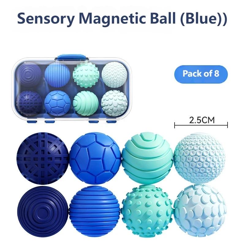 Silikon Magnetische Sensorische Bälle Fidget Spielzeug Kind Erwachsene Angstlinderung Stress Sensorische Spielzeuge Texturen Dekompression Magnetischer Ball