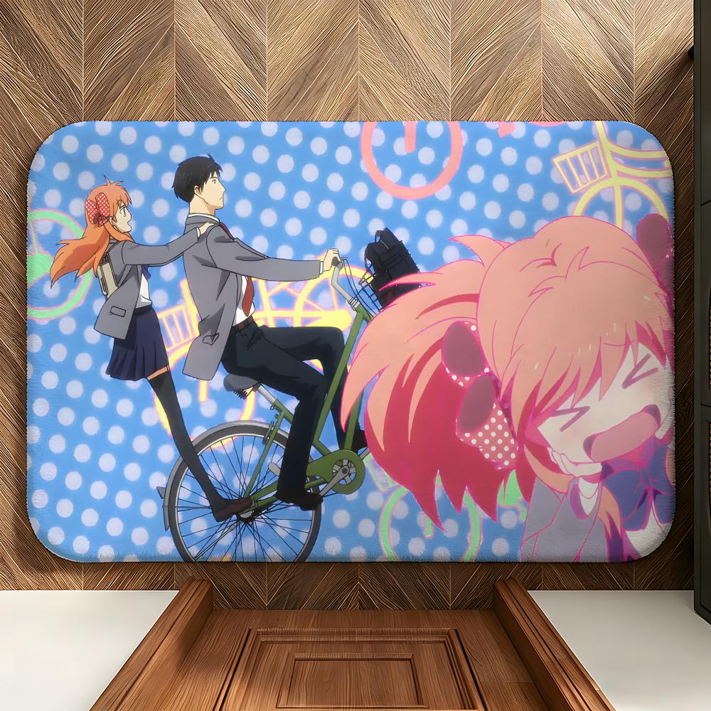 Anime Monthly Girls Nozaki-kun Floor Mat Soft Flannel Floor Mat  Suitable for Entryways, Living Rooms, Bedrooms, and Bathrooms