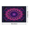 1 sztuka, żywy gobelin Mandala w stylu boho - wzory niebieskie i czerwone, odpowiedni do dekoracji wewnątrz/na zewnątrz