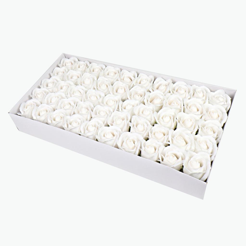 50Pcs Artificial Flower Roses Heads Dia4.5cm Wedding Decor Flower DIY Handmade Soap Flower Valentine's Day Gift Roses
