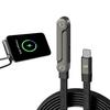 240W Type-C To Type C Cable Elbow Fast Charging Data Cable Foldable Stand Phone Holder For iOS Samsung Xiaomi HUAWEI