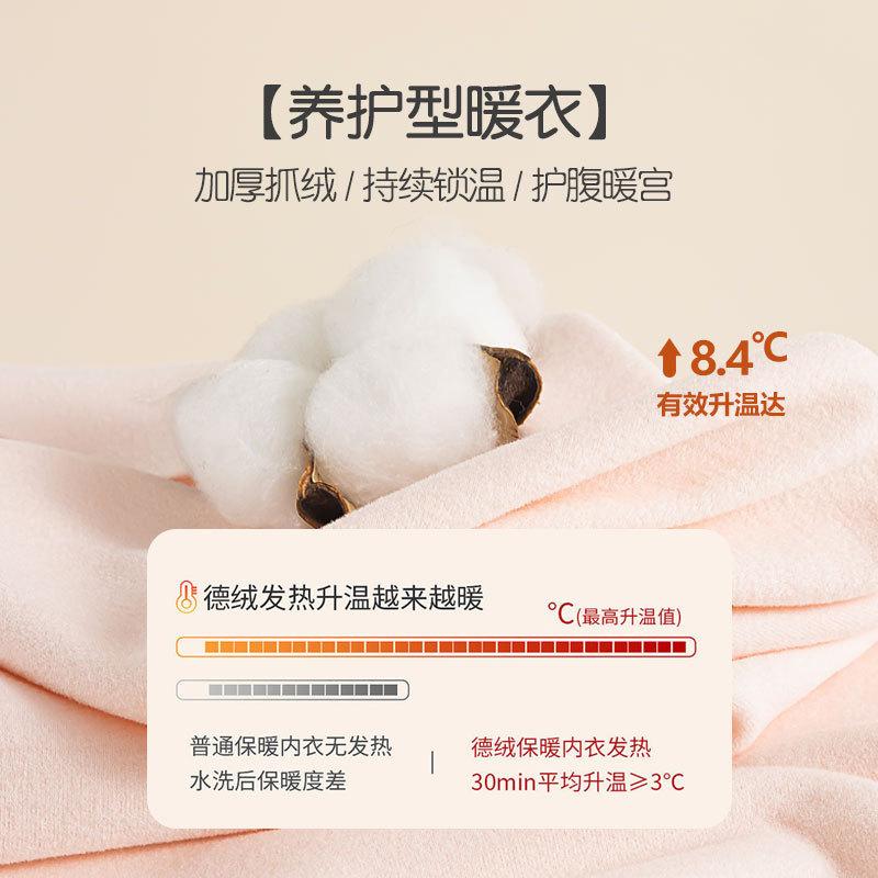 Autumn and winter German velvet girls' development period seamless thermal underwear students antibacterial belly vest girls with chest pads vest