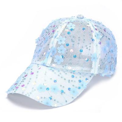 Hat Summer Duckbill Cap Sequins Fashionable Breathable Sunscreen Sun Shading Baseball Cap Outdoor