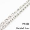 European and American Domineering Personality Black-plated Edging O-chain Titanium Steel Men's Bracelet Necklace