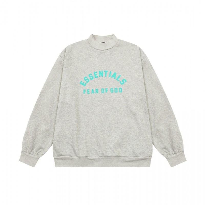 Unisex FOG Icon Double-Line Hoodie Cotton Warm Fleece Lined Crewneck Sweatshirt Winter Streetwear