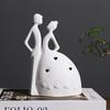 Ceramic Sculpture Happy Home Wedding Bride Groom  Figurines Miniatures Decoration Crafts Ceramic Creative Gifts Home Decor