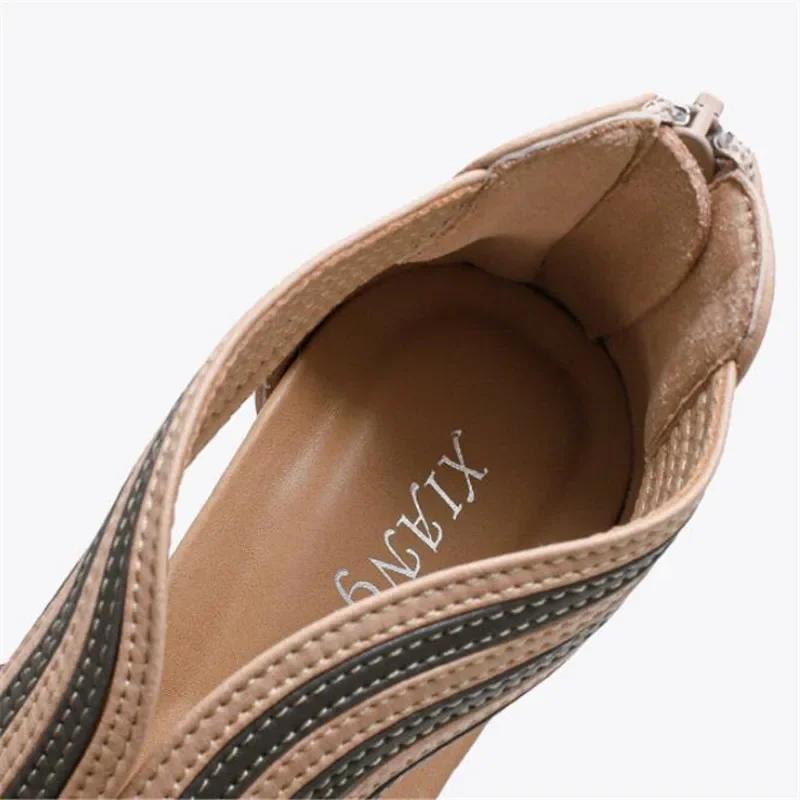 Fashion Platform Wedge Heel Platform Sandals Women  Summer New Bag Heel Zipper Roman Shoes Fashion Casual Women Sandals