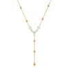 Fashion 18k Gold Plated Stainless Steel Pendant Necklace Teardrop-shaped Zircon Womens Jewelry Necklace Minimalist  Non Tarnish