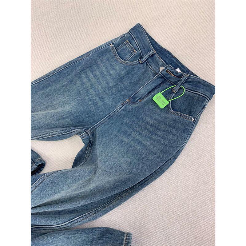 Jeans da Donna Invernali 2025, Vita Alta, Vestibilità Aderente, Foderati in Pile, Denim Spesso, Gamba Dritta, Casual, Versatili, Modellanti, Gamba Larga.