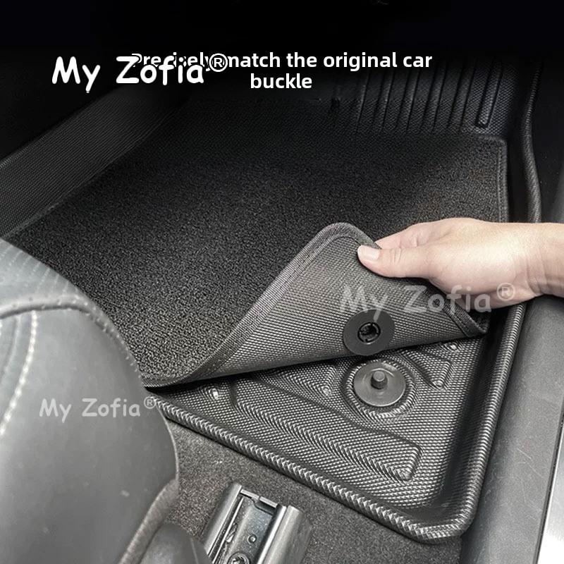 Full Waterproof TPE Car Floor Mats Custom Fit Auto Foot Pads Carpet Interior Modification Accessories For KIA EV5 2025 2026