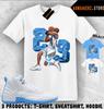 Футболка, яка пасує до кросівок AJ 12 Melo 2025, Футболка в тон, Номер 23, Футболка MJ