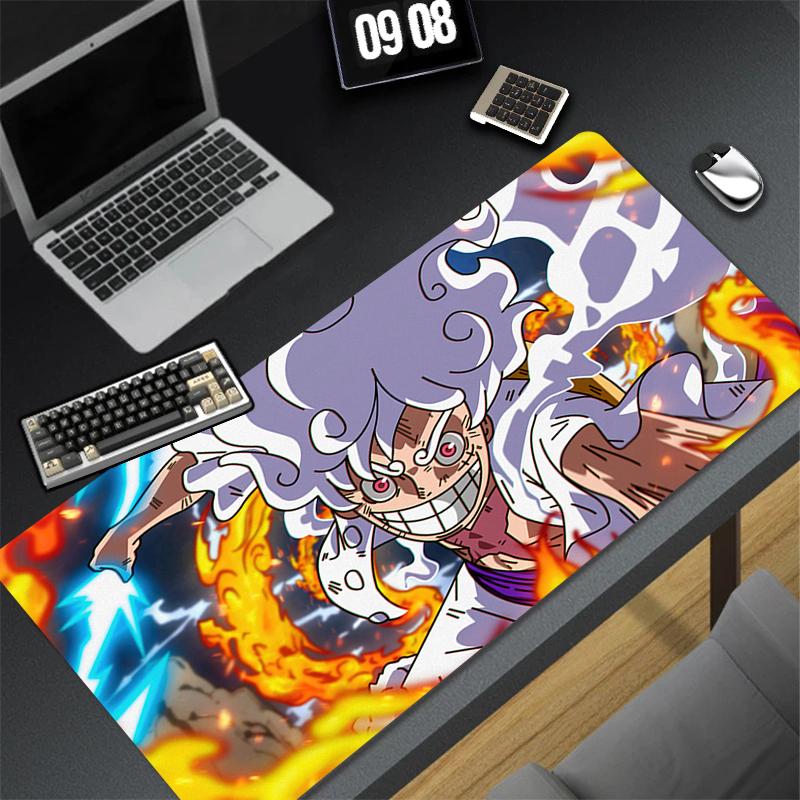 New Mouse Pads Computer Japan Anime One Piece Mausepad Laptop Dragon Luffy Extended Desk Mat PC Cushion Office Accessories Rug
