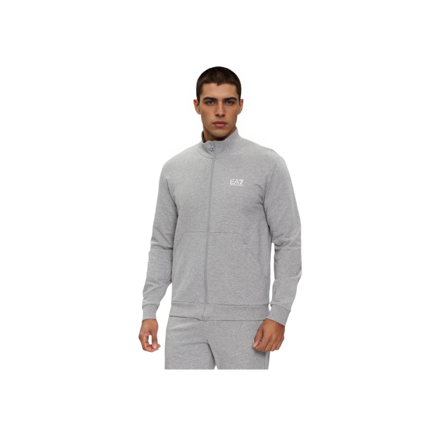

Emporio Armani EA7 Куртка с воротником-стойкой на молнии с принтом логотипа с длинным рукавом Мужские куртки Серый 3DPM61-PJ05Z-3905 M