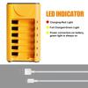 Skywolfeye AA AAA Battery Charger 6 Bay USB Fast Charging Independent Slot for Ni-MH Ni-CD 1.2V Rechargeable Batteries