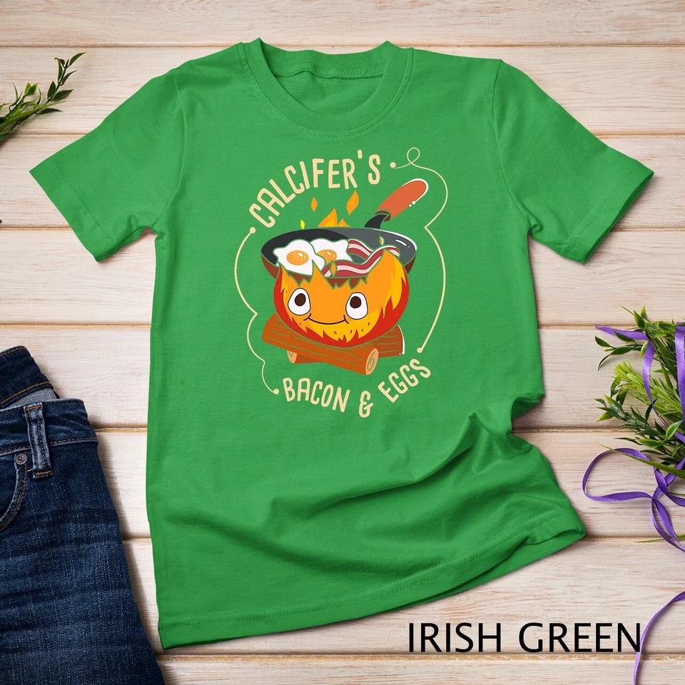 Calcifers Bacon And Egg I Camping Cooking I Bacon T-Shirt Unisex T-shirt 5 S