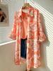 Women's Casual and Versatile Printed Long-sleeved Shirts, Loose Printed Long-sleeved Shirts, Casual and Versatile Shirts with Slimming Temperament