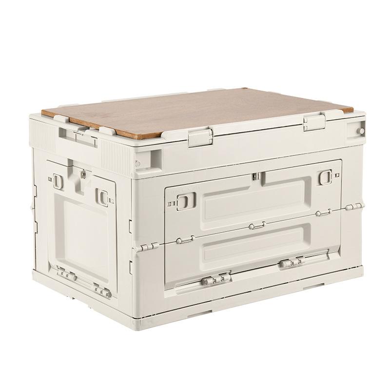 Collapsible Storage Bin with Lid Outdoor Car Trunk Multifunction Camping Foldable Plastic Folding Storage Boxes