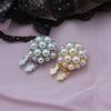 Capace nasturi perle artificiale Aliaj Elegant Capace nasturi cu clips Detașabile Capace nasturi fără cusătură pentru cămăși Bluză Femei Accesorii Nuntă