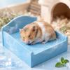 Small Animal Chill Sleeping House, Summer Cooling Hamster Bed Removable Ice Drawer Design for Hamsters Gerbils Daily Use