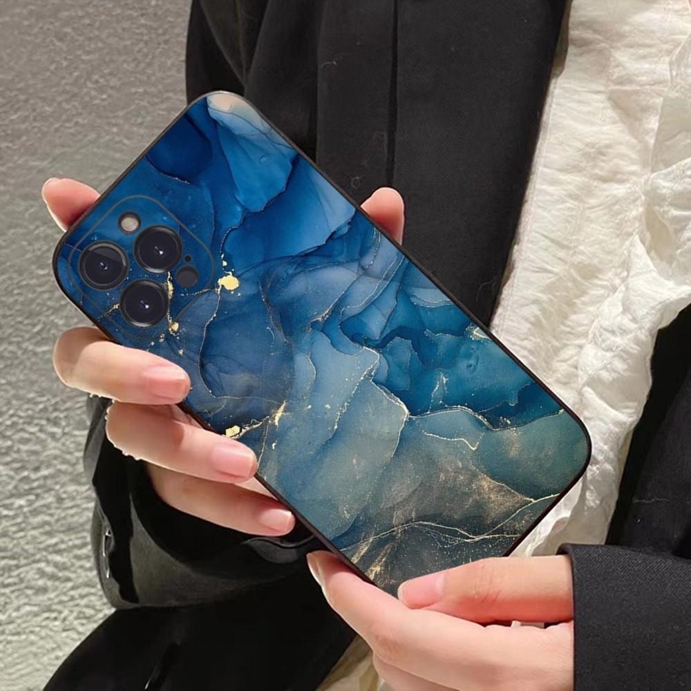 Marble Art Phone Case For IPhone 16 15 8 7 6 6S Plus X SE XR XS 14 11 12 13 Mini Pro Max Mobile Case