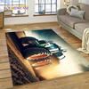 Retro Tractor Car 3D Truck Rug Carpet for Living Room Bedroom Home Decor,Floor Mat Non-slip Decoration for Sofa Doormat Kid Gift