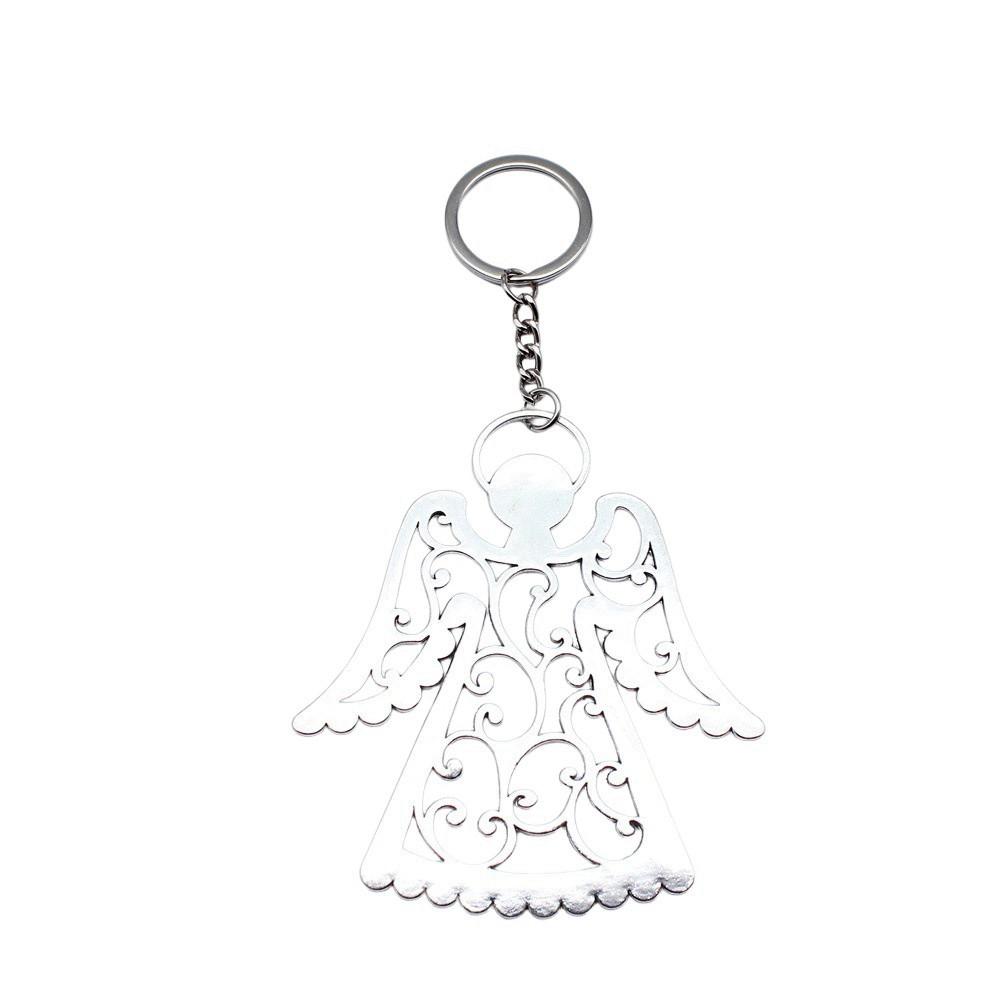 Angel Keychain Wings Charm For Students Protection Key Ring 28mm
