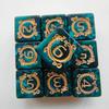 10pcs/set Dragon Print Number Dice Set Digital D6 Dice Kit for DND COC TRPG RPG Table Board Game Entertainment Dnd Dice Set