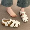 Retro hollow bag head sandals women's summer new versatile woven flat-bottomed casual sandals