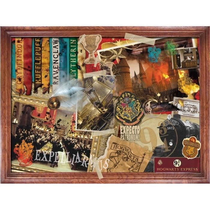 Puzzle harry potter poudlard 1000 pièces - nouvelle edition - cinéma et publicité - winning moves