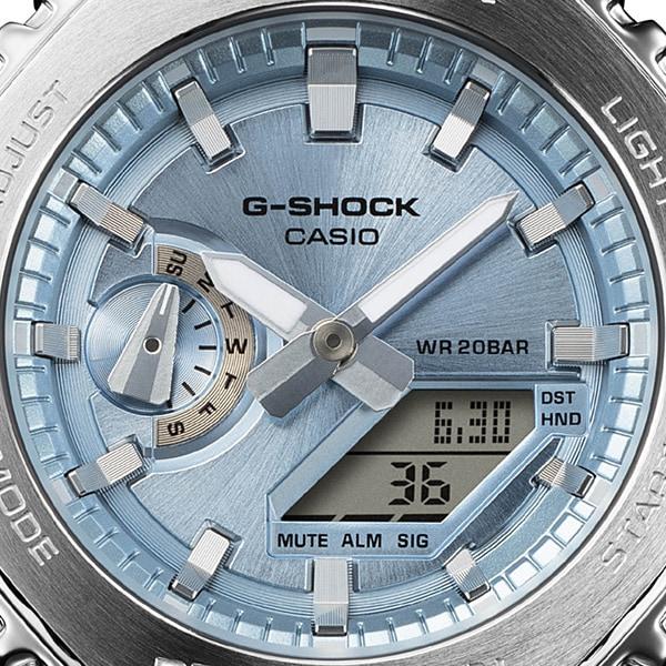 Casio Orologio da uomo G-SHOCK GM-2110D-2AJF [modello combinato analogico digitale G-SHOCK] rotondo argento