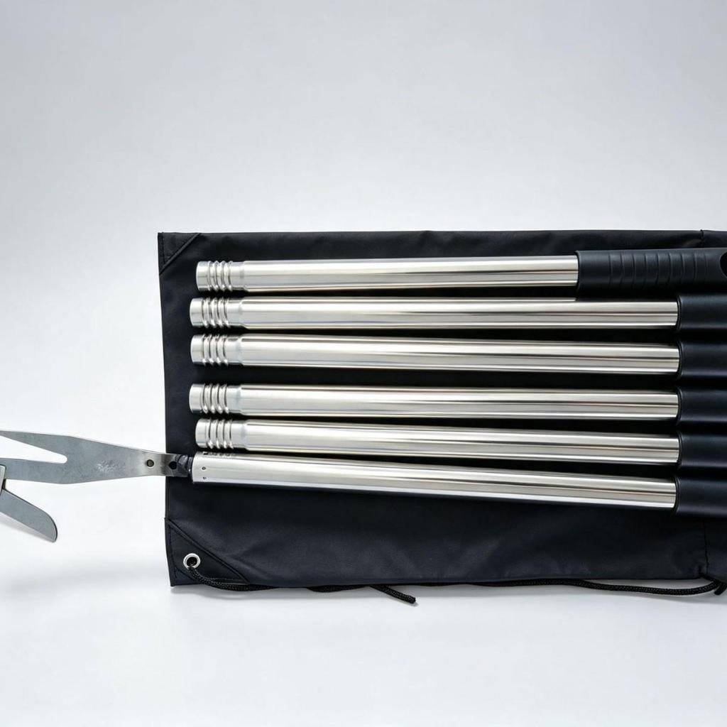 Multi-functional Stainless Steel Fruit Picker with Knife for High-Altitude Harvesting of Persimmons, Loquats, Apples, and Pears