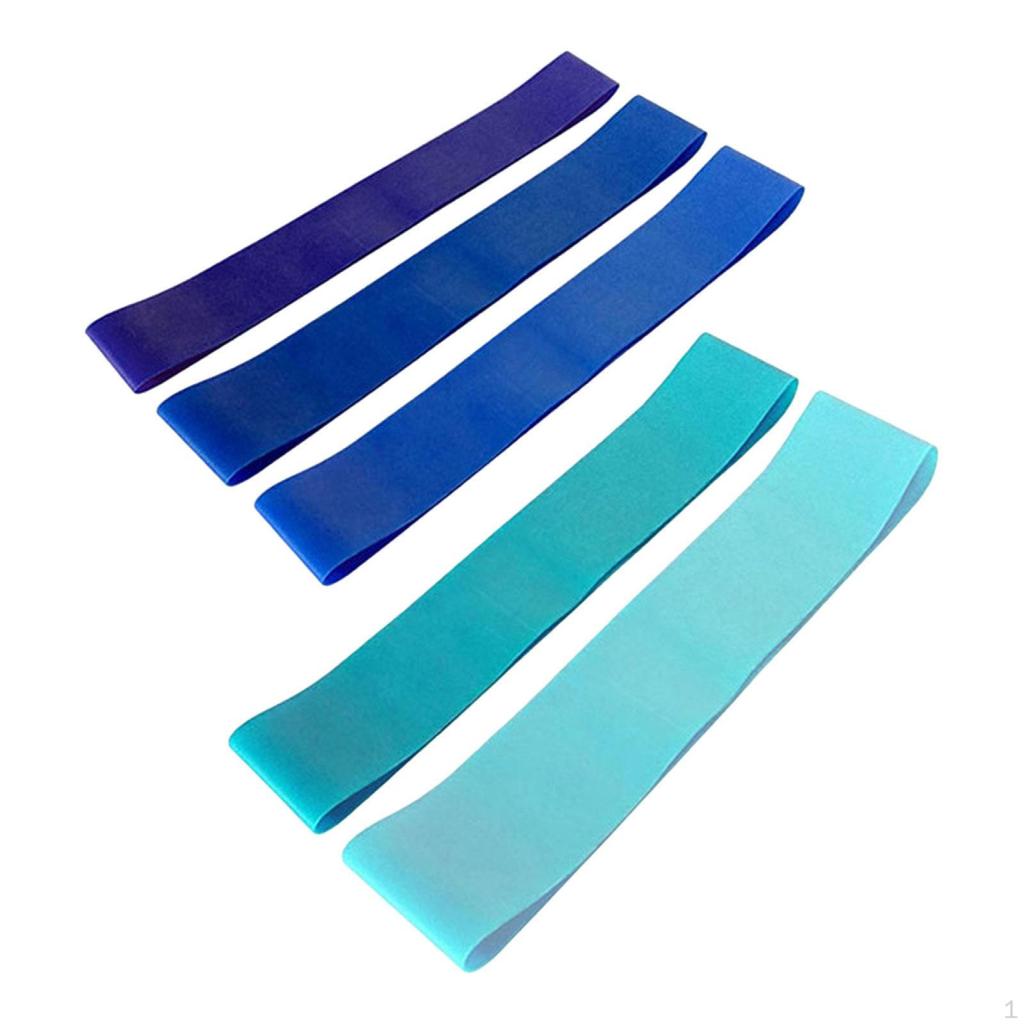 5 Pieces Resistance Bands for Working Out Elastic Exercise Band Women Men Sturdy Workout