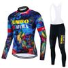 Fall, Long Sleeve Cycling Suit Men's and Women's Outdoor Mountain Bike Road Cycling Sportswear