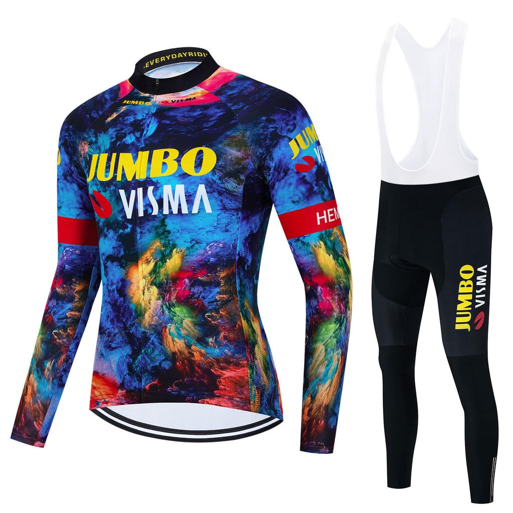 Fall, Long Sleeve Cycling Suit Men's and Women's Outdoor Mountain Bike Road Cycling Sportswear