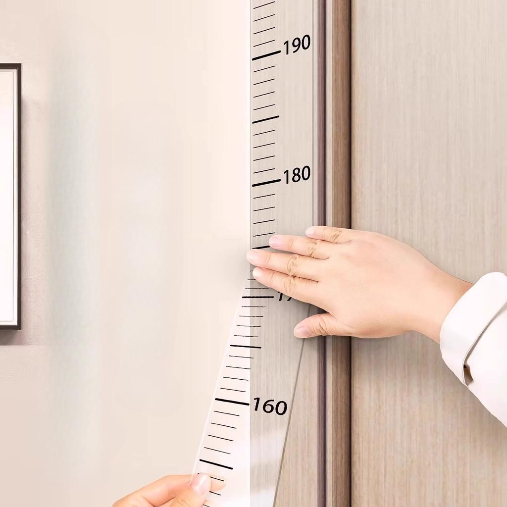 Transparent Wall Sticker with Height Measurement for Kids' Room