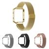 Elegant Milanese Metal Strap Wrist Band Bracelet With Frame For Fitbit Blaze Watch Tracker