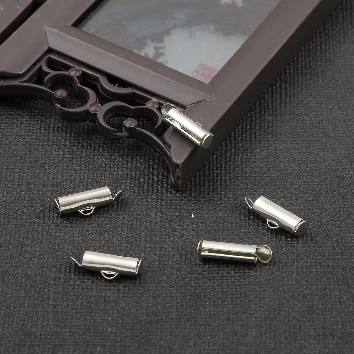 

Новые 30-50 шт., обжимные застежки, колпачки-слайдеры, DIY, разъемы для ожерелья, браслета, ювелирные изделия, фурнитура 13mm 50pcs серебряный