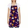 Halloween Ghost Pumpkin Waterproof Apron For Kids And Adults With Cartoon Design