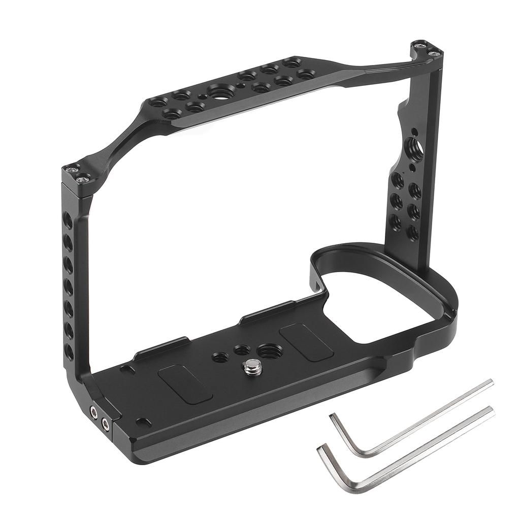 Ochranná klec fotoaparátu JLwin z hliníkové slitiny s otvorem pro magnetický klíč pro montáž do studené patky Četné