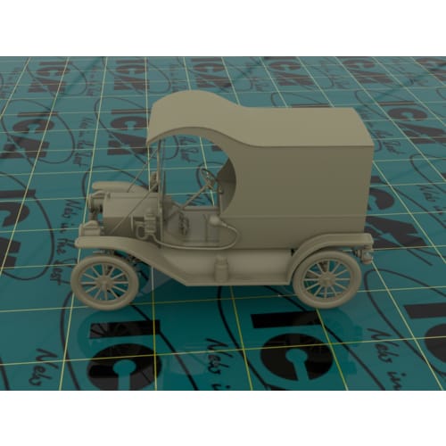 ICM 1/24 Scale Model T Ford 1912 Light Delivery Plastic Model 24008