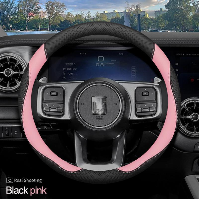 Car Steering Wheel Cover Wrap for Great Wall TANK 500 Hi4t 300 2026 2026 2026 Round Type Steering-Wheel